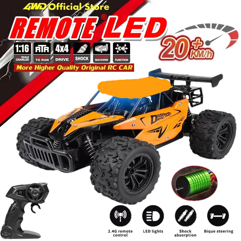 Fjärrstyrd Offroad Driftbil – Högfart & LED-ljus