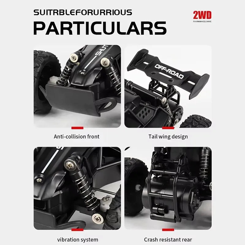 Fjärrstyrd Offroad Driftbil – Högfart & LED-ljus